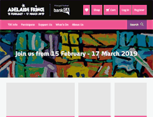 Tablet Screenshot of adelaidefringe.com.au